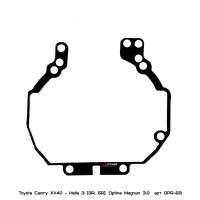 Переходные рамки Toyota Camry XV40 для установки модулей Hella 3R/5R вместо штатных линз Optima OPR-69