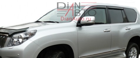 Дефлекторы окон для Toyota Land Cruiser Prado J150 2010- Headway